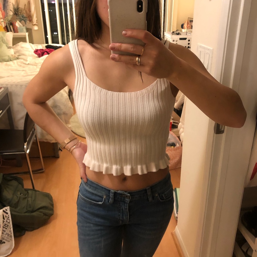 Ruffle crop top